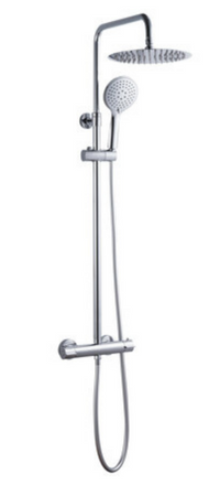 VAN MARCKE Go Cocoon opbouw regendouche met thermostaat en handdouche chroom