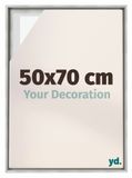 yd Cadre photo 50x70 cm Argent mat - Cadre pour toile - MDF Lyon