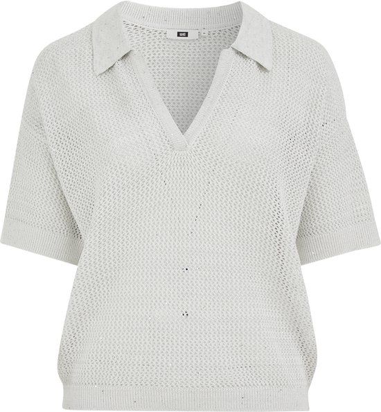 WE Fashion Dames trui met glittergaren en pailletten - Curve