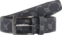 JOOP! Riem Printed Coll. Belt 3,5 CM W110 Grey Zwart