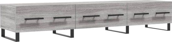 vidaXL Tv-meubel 150x36x30 cm bewerkt hout grijs sonoma eikenkleurig