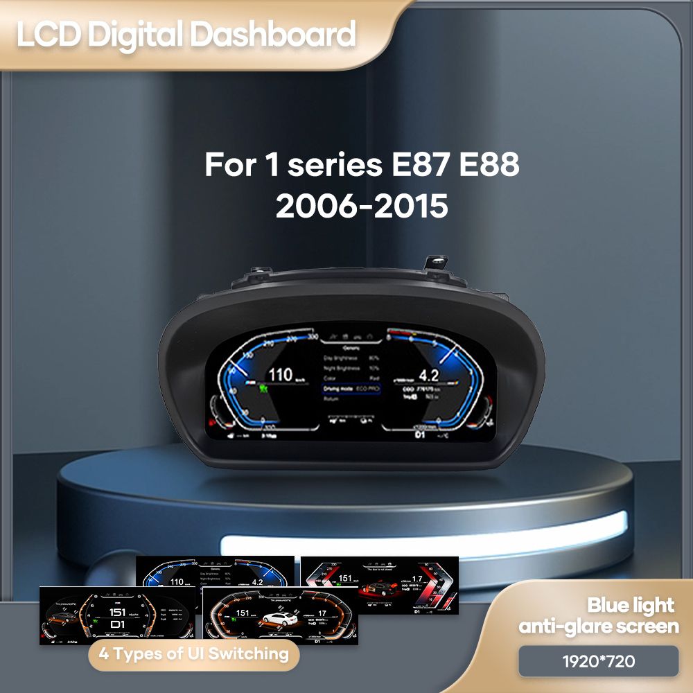 NONE BMW Auto LCD Dashboard Paneel Voor BMW 1 Serie E81 E82 E87 E88 2006-2015 Jaar Digitale Cluster Instrument display Snelheidsmeter