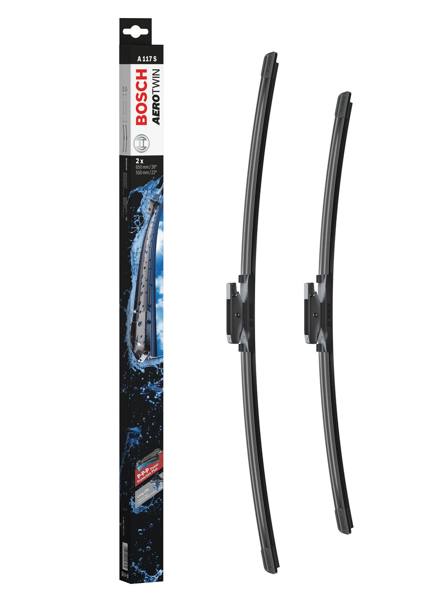 Bosch ruitenwissers Aerotwin A117S - Lengte: 650/550 mm - set wisserbladen voor