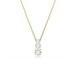 Swarovski Stilla Attract hanger, Ronde slijpvorm, Wit, Goudkleurige toplaag