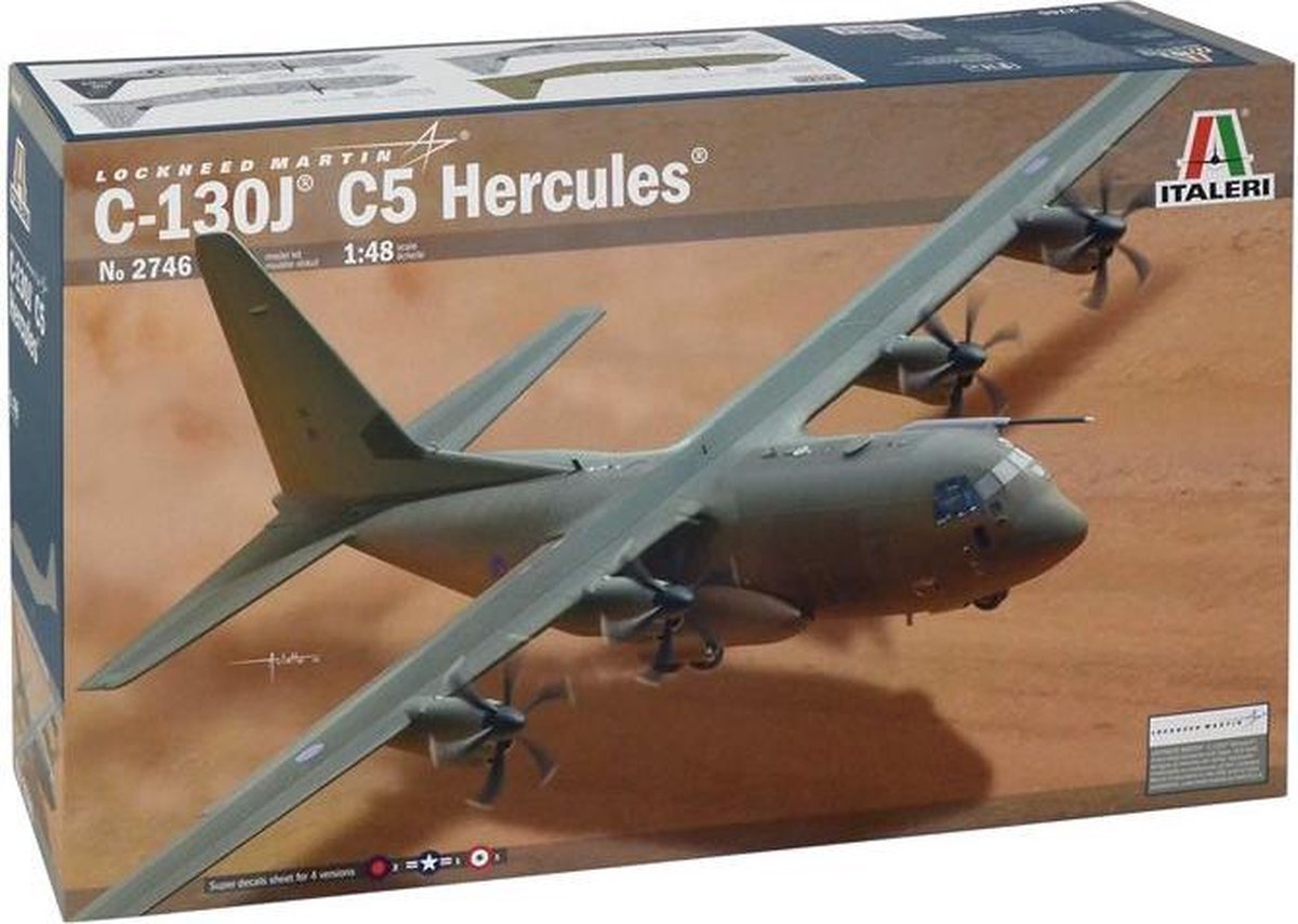 Italeri IT2746 510002746 - 0.075 Hercules C-130J C5