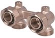 KIRCHHOFF MS H-Blok Stopkraan 90° - Vernikkeld - 3/4" Eurocone x 3/4"BI - Haaks