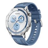 HUAWEI WATCH GT 5 46mm smartwatch, Modern design, Ultieme hardloop- en fietservaring, Toonaangevend in gezondheid, Maximale batterijduur van 14 dagen, Compatibel met iOS en Android, Blauw