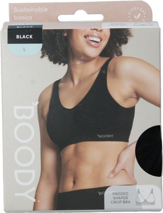 Boody Padded shaper crop bh zwart L