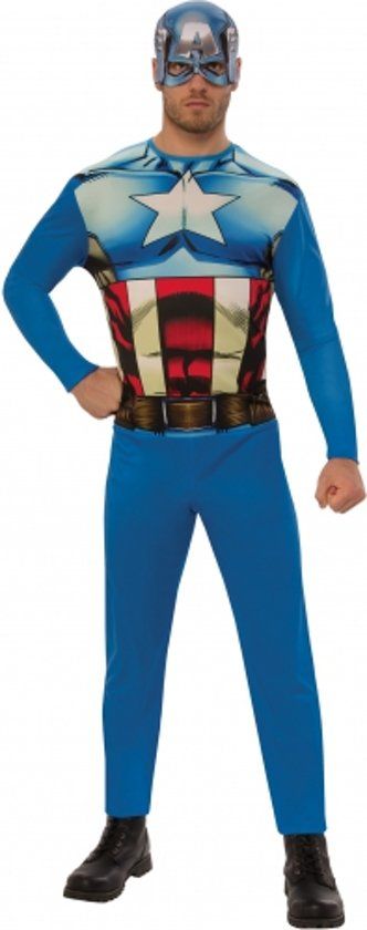 Generik Captain America kostuum voor volwassenen - Maat M