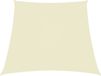 vidaXL Zonnezeil trapezium 2/4x3 m oxford stof crèmekleurig