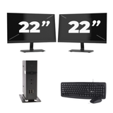 Atrust t176 USFF - Intel Atom x5-E8000 - 8Go RAM - 256Go SSD - Windows 11 + 2x 22 pouces Moniteur