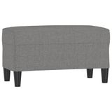 VidaXL Bankje 70x35x41 cm Stof Donkergrijs