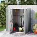 Merkloos Gereedschapsschuur - Opbergbox tuin - Tuinspullen opbergen - Schuin dak ontwerp - 161x89x161 cm - Grijs