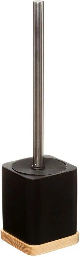 5Five Toiletborstel met houder - Zwart - Polyresin - Modern