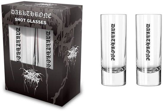 Darkthrone Logo Unisex Shotglazenset - transparant - Glas