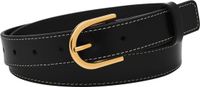 FOSSIL D-Link Belt W90 Black Zwart Dames Riem Leer 90 cm
