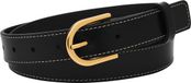 FOSSIL D-Link Belt W90 Black Zwart Dames Riem Leer 90 cm