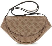 GUESS Coleen Logo Convertible Xbody Bag Latte Logo Lichtbruin