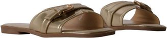 Joia Instapmuiltjes Goud Synthetisch Rubber Plateau Hakhoogte 0 - 2 cm Vrouwen Maat 38