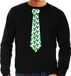 Bellatio Decorations Cravate Pull de Noël/sweat de Noël gui - Homme S