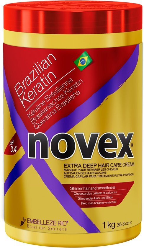 Embelleze Novex - Brazilian Keratin - 2 in 1 Hair Mask - 1kg Novex Hair Food Therapy