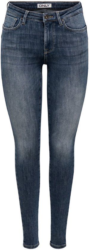 ONLY ONLPOWER MID SKIN PUSHUP DNM REA167 NOOS Jeans - Vrouwen - L - Skinny Fit - Katoen - Special Blue Grey Denim