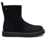 Maciejka Bottes d'hiver pour femmes en cuir naturel noir