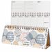 SIGEL JP101 Wochenplaner Jolie GB, undatiert, Apricot Inspiration, 1/2 A4 quer