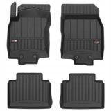 Frogum No.77 - Automatten set - Geschikt voor Nissan X-Trail III (T32) 2017-2021 - 3D TPE Rubber - 4-delig - Hoogte 6cm - Zwart