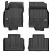 Frogum No.77 - Automatten set - Geschikt voor Nissan X-Trail III (T32) 2017-2021 - 3D TPE Rubber - 4-delig - Hoogte 6cm - Zwart