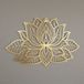 Colorfull Worlds Metalen Mandala Wanddecoratie Lotusbloem Goud 43x28 cm