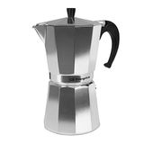 Orbegozo KF 1200 Italiaans koffiezetapparaat van aluminium, 12 kopjes, veiligheidssluiting, afneembaar filter