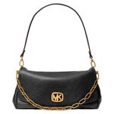 Michael Kors leren schoudertas Bryant zwart