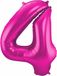 Folat Verjaardag Leeftijd folieballon - 4 jaar - roze - 86 cm - cijferballon groot