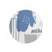 Questo Casa Ronde Digitally Printed Mouse Pad, Non-Slip Bottom, for Office and Home, Diameter: 22 cm