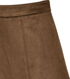 Vero Moda Vmjoe Olive Hw Ankle Kirt Cocoa Brown Rok Vrouwen Katoen Bruin Casual