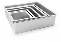 Ibili Extra Hoge Rechte Vierkante Cakevorm 15x10 Cm Zilver