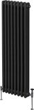 MonsterShop Monster Group BV Verticale 3-kolomsradiator - zwart - 1800x382 mm - 5277btu