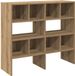 vidaXL Schoenenrekken 2 st stapelbaar 89,5x30x40 cm artisanaal eiken