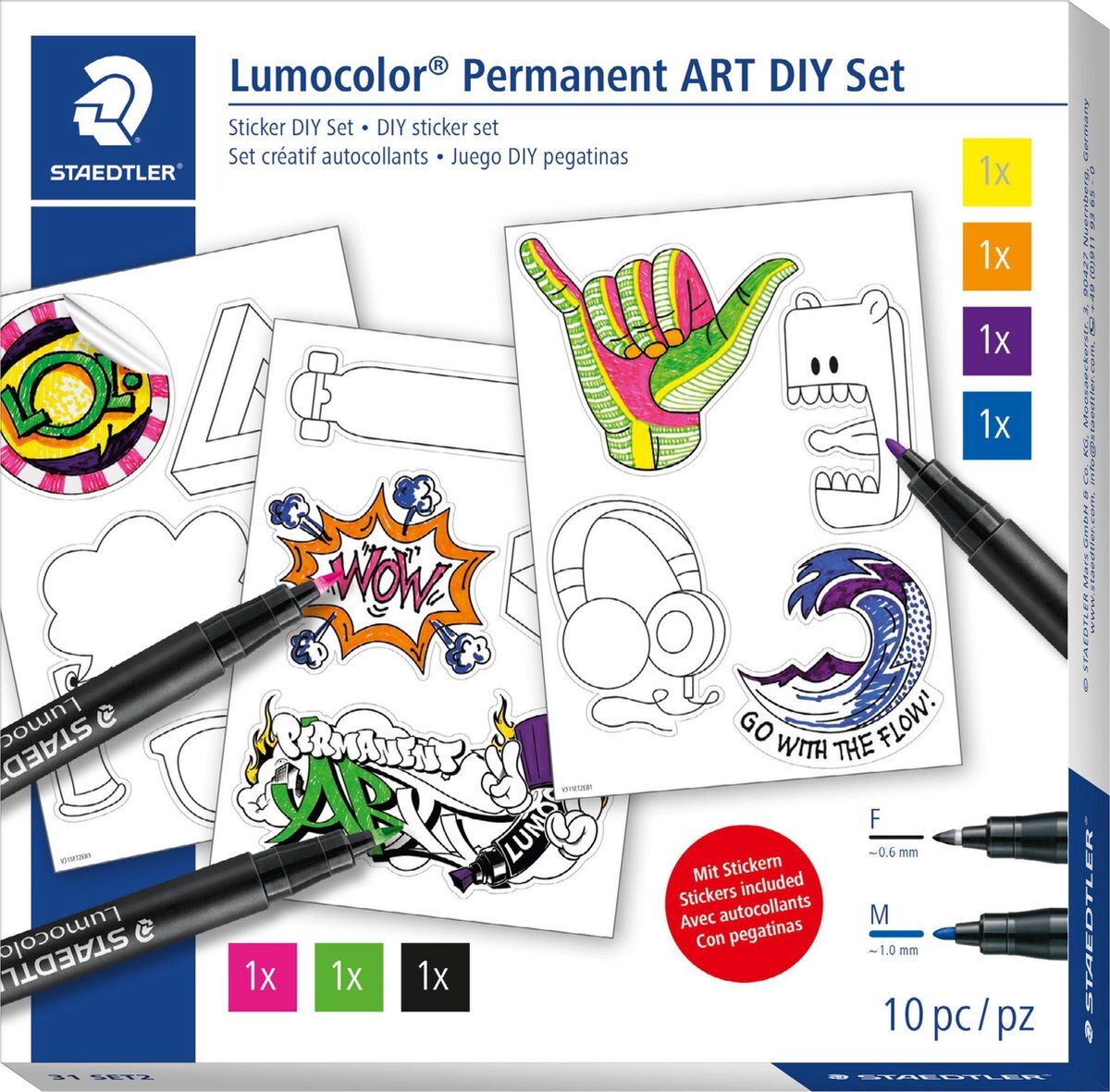 Staedtler Lumocolor permanent DIY ART set (317/318)