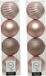 8x stuks boules de Noël en plastique rose pâle (blush pink) 10 cm