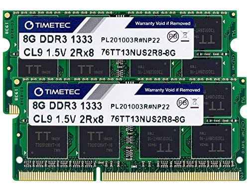 Timetec Hynix IC 16GB Kit (2x8GB) DDR3 1333MHz PC3-10600 Laptop Memory