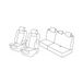 Set Ford Kuga Superior Stoelhoezen Set - Zwart/Blauw