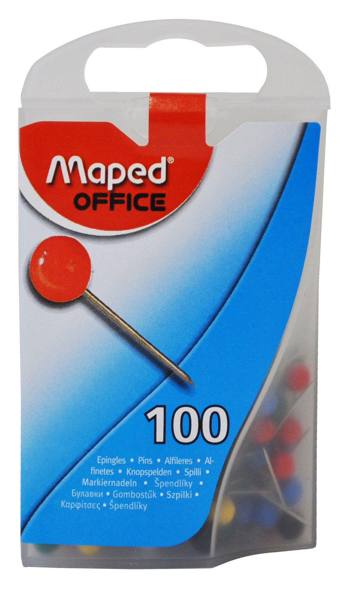 Maped Office 346011 Papierpinnen - Multi - 100 stuks