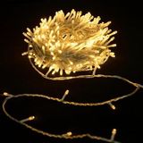 VoltShine Led-lichtsnoer, plat, 5 m, 3 AA-batterijen, warm wit, ideaal voor decoratie en sfeer binnen en buiten.
