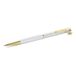 Swarovski Crystalline balpen, Hoefijzer, Wit, Wit gelakt, goudkleurige toplaag
