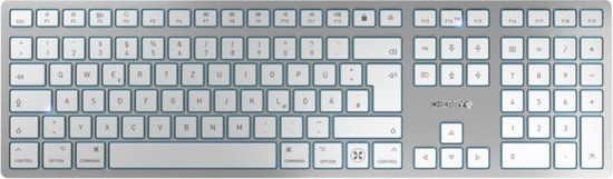 Cherry KW 9100 Slim Mac Toetsenbord Zilver