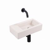 QeramiQ Fuente Fontein - 38x18.5x9cm - keramiek - linnen