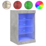 vidaXL Dressoir met LED-verlichting 41x37x67 cm betongrijs