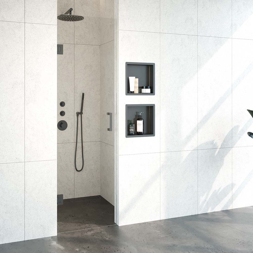 Tapo Creative profielloze nisdeur 60 gunmetal - 200cm x 60cm - 8720724501462